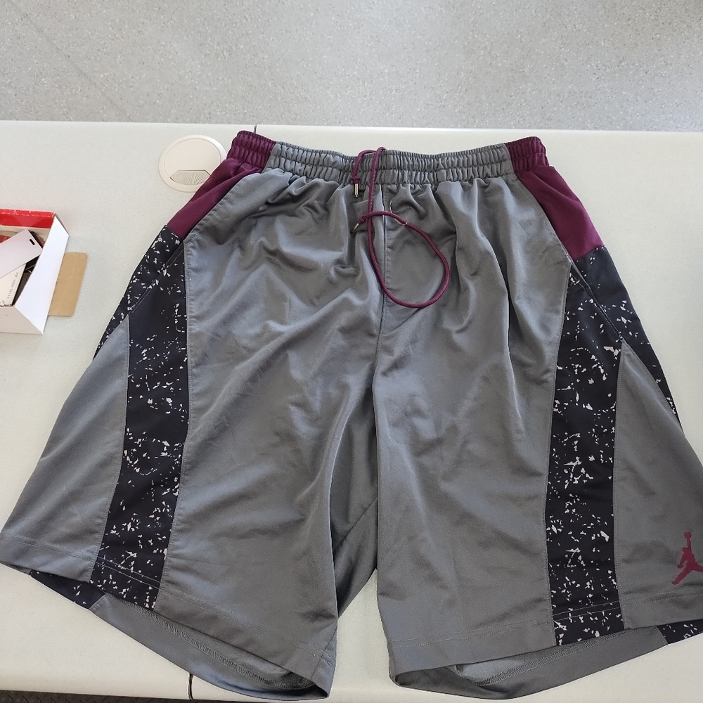 Jordan Shorts Grey Red Xxxl